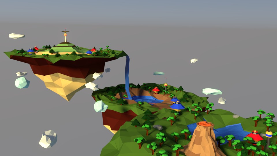 low poly islands preview image 1